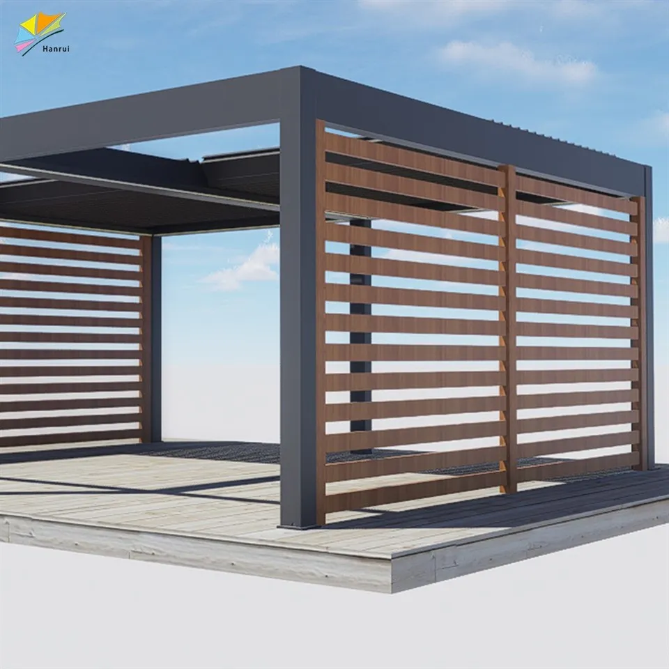 China Manufacturers Designs Ideas Backyard Covers Detached Fence Aluminum Patio With Pergola Outdoor price