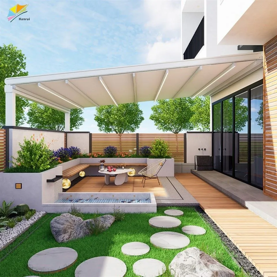 Con Pannelli Pvc Panel Powered Lighting Lamp Decorative System For Garden Outdoo Pergola best