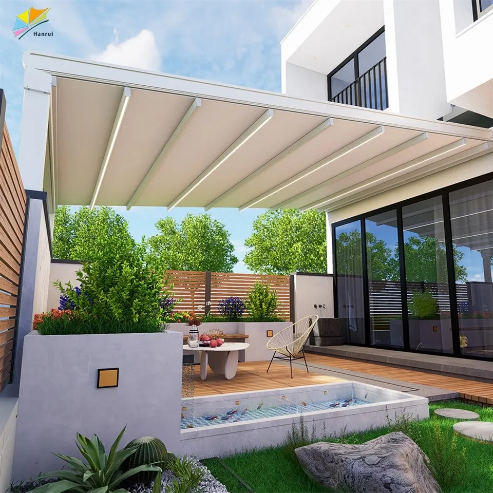 Con Pannelli Pvc Panel Powered Lighting Lamp Decorative System For Garden Outdoo Pergola price