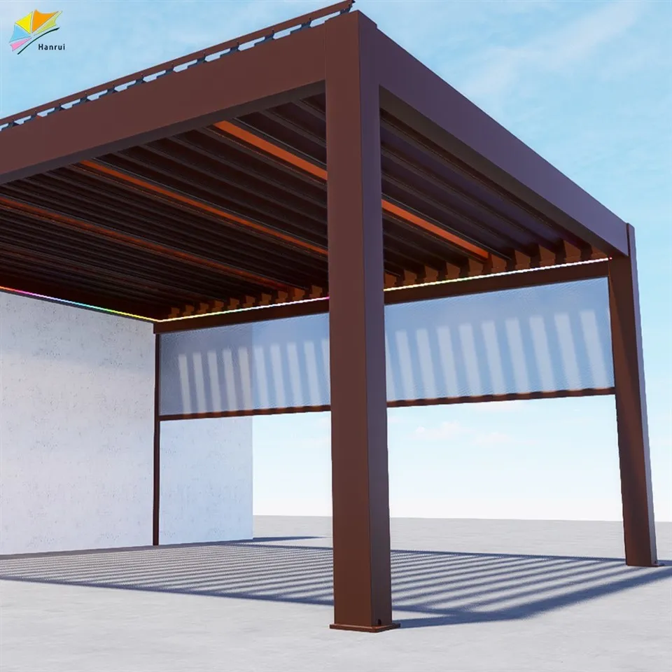 Free Standing Two Post Angle Slant Aluminum Bracket Waterproof System Kit For Outdoors Gazebos Pergola factory