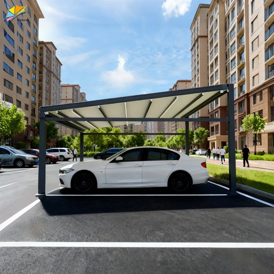 Hanrui Outdoor Custom Diy Kit Install Easily Cantilever Lean To Manual Garage Pergola best