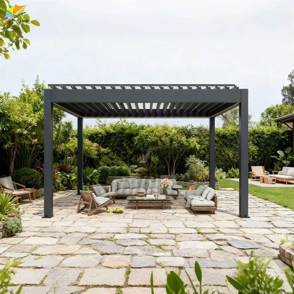 High Quality Diy Enclosed Kitset Motorized Prefab Outdoor Hardware Bioclimatique Aluminium Pergola Kits best