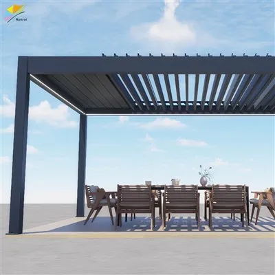 Free Standing Two Post Angle Slant Aluminum Bracket Waterproof System Kit For Outdoors Gazebos Pergola