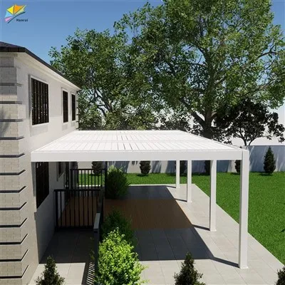 Wholesale Solar Panels Motorized Cover Garden Room With Mounted Louvred Bioclimatique Louver Pergola