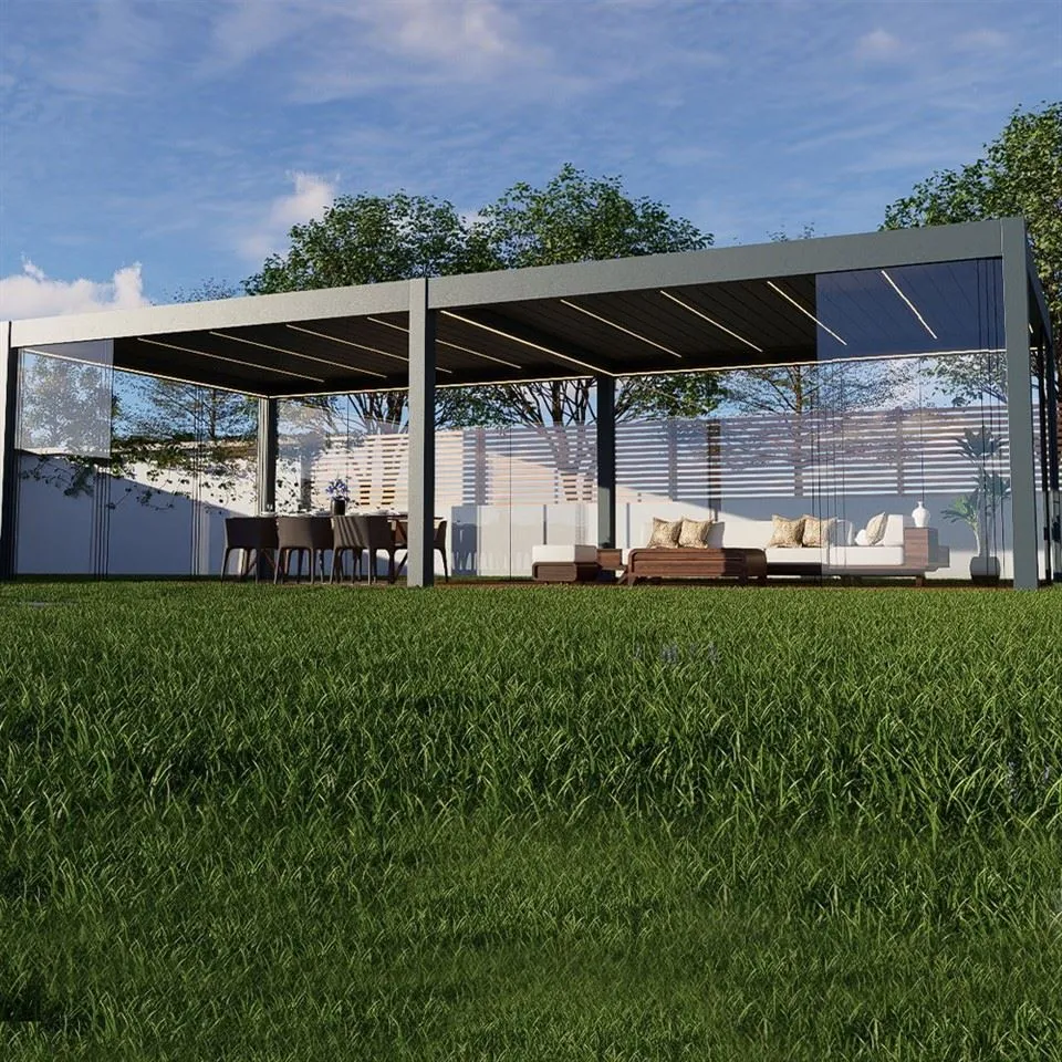 Sun Solar Garden Control Canopy Rain Shade Protection Sunscreen Sunshade Pergola With Sun Room high quality