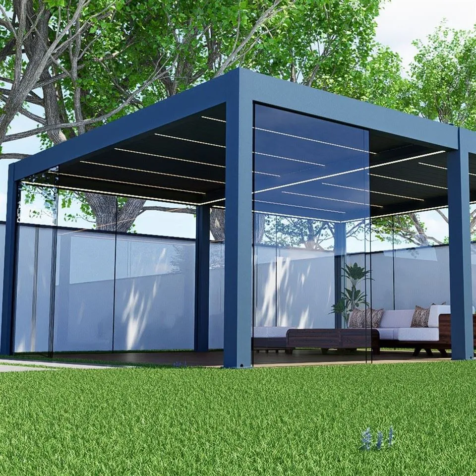 Sun Solar Garden Control Canopy Rain Shade Protection Sunscreen Sunshade Pergola With Sun Room suppliers