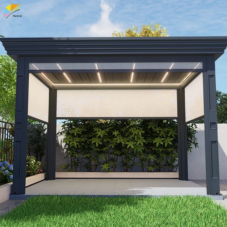 Toja Grid Blades Gazebo Terrace House Bracket Outdoor Motorized Bio Climatique Exterior Openable Pergola suppliers Toja Grid Blades Gazebo Terrace House Bracket Outdoor Motorized Bio Climatique Exterior Openable Pergola suppliers